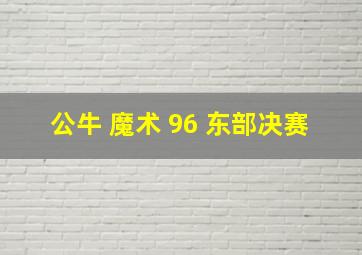 公牛 魔术 96 东部决赛